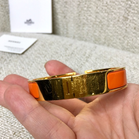 authentic HERMES Enamel Clic Clac H bracelet PM size - Picture 8 of 16